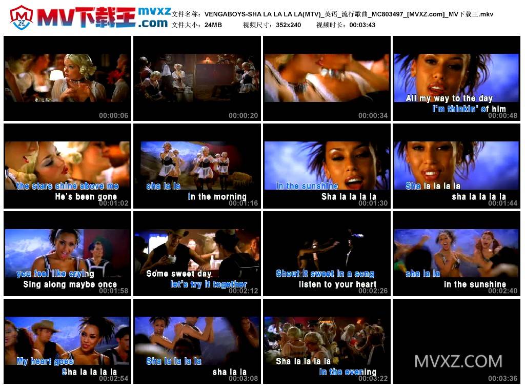 VENGABOYS-SHA LA LA LA LA(MTV)_英语_流行歌曲_MC803497